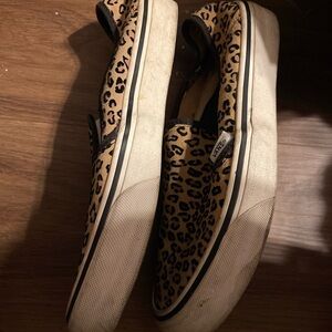 Vans Animal Print Slip-On Shoes